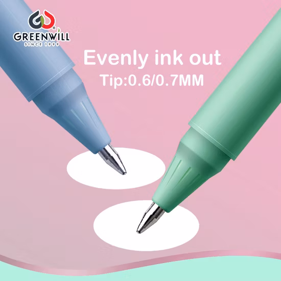 Hotsale Fancy Stationery Factory Greenwill Promozione personalizzata Forniture scolastiche Kawaii Cute Cartoon Ricarica Cancella penna gel (KP202205)